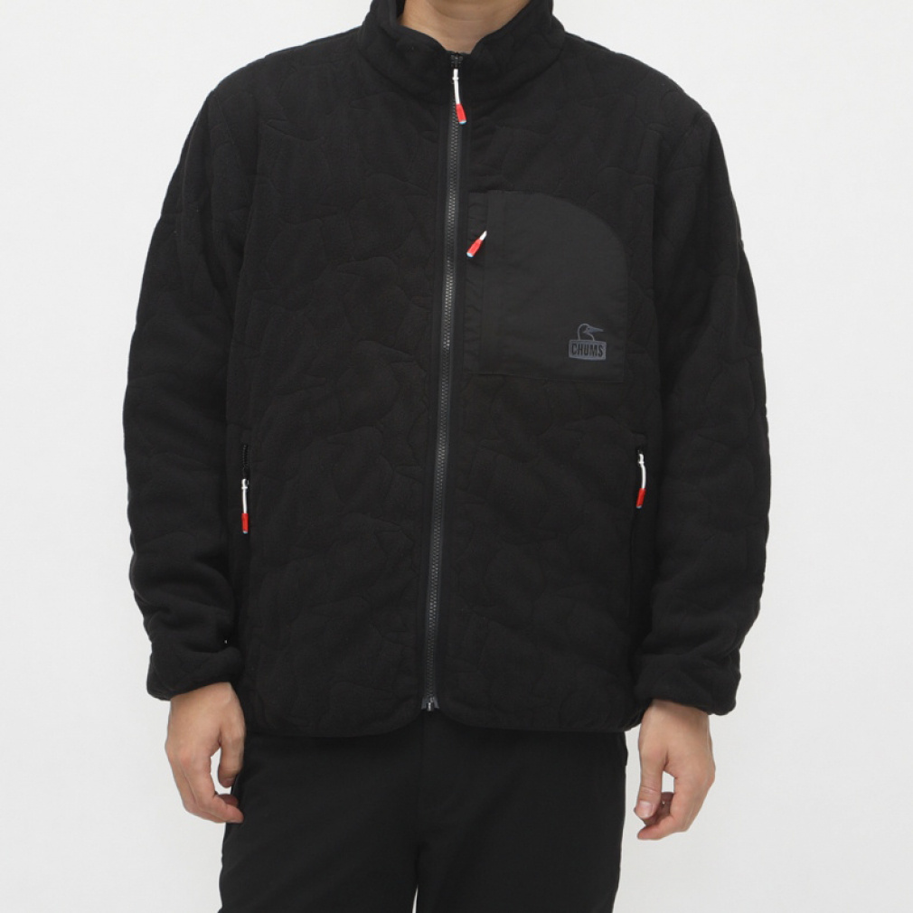 チャムス メンズ アウトドア フリースジャケット ブービーステッチ