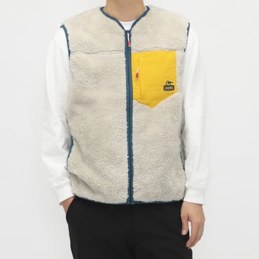 Bonding Fleece No Collar Vest ボンディングフリースノーカラーベスト