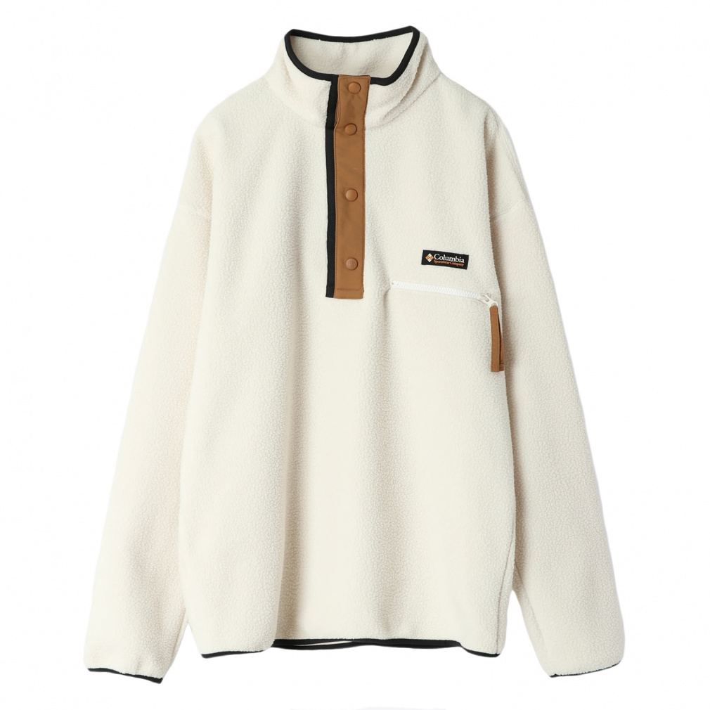 ヘルヴェティアII ハーフスナップフリース(ライトベージュ-M)