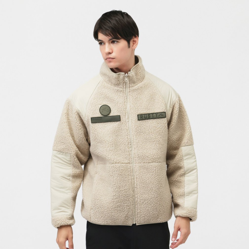 ラスティー メンズ アウトドアカジュアル フリース ジャケット 935202