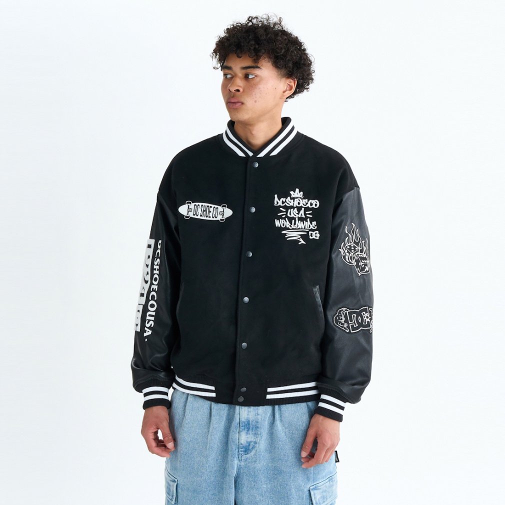 2025H~ fB[V[V[Y Y AEghAJWA WPbg 25 VARSITY JACKET DJK254024 DC SHOES