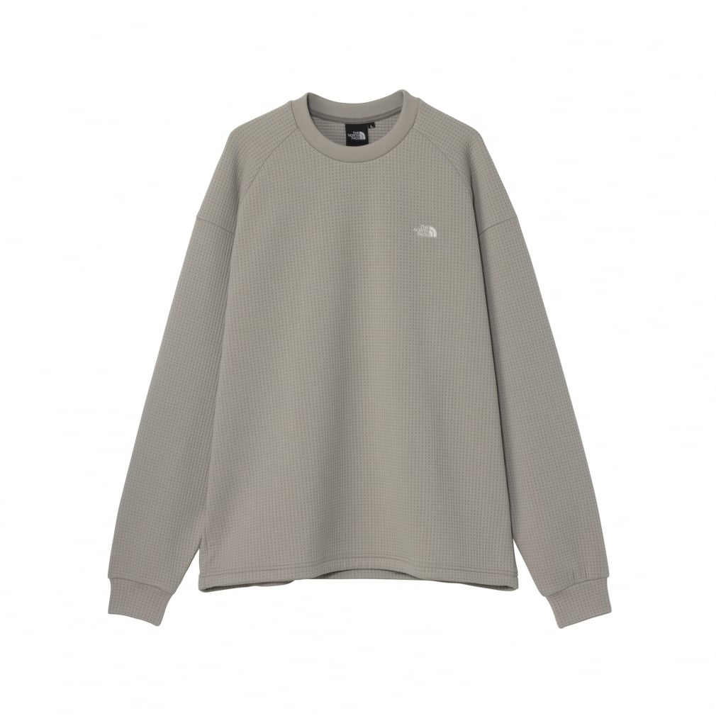 L/S DotKnit Crew ロングスリーブドットニットクルー(セピア-XS)