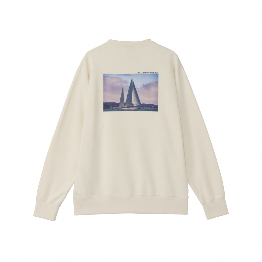 Ocean Graphic Sweat Crew OCEAN GRP SWEAT CW(アイボリー-M)