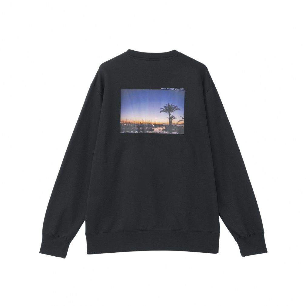 Ocean Graphic Sweat Crew OCEAN GRP SWEAT CW(ブラック-M)