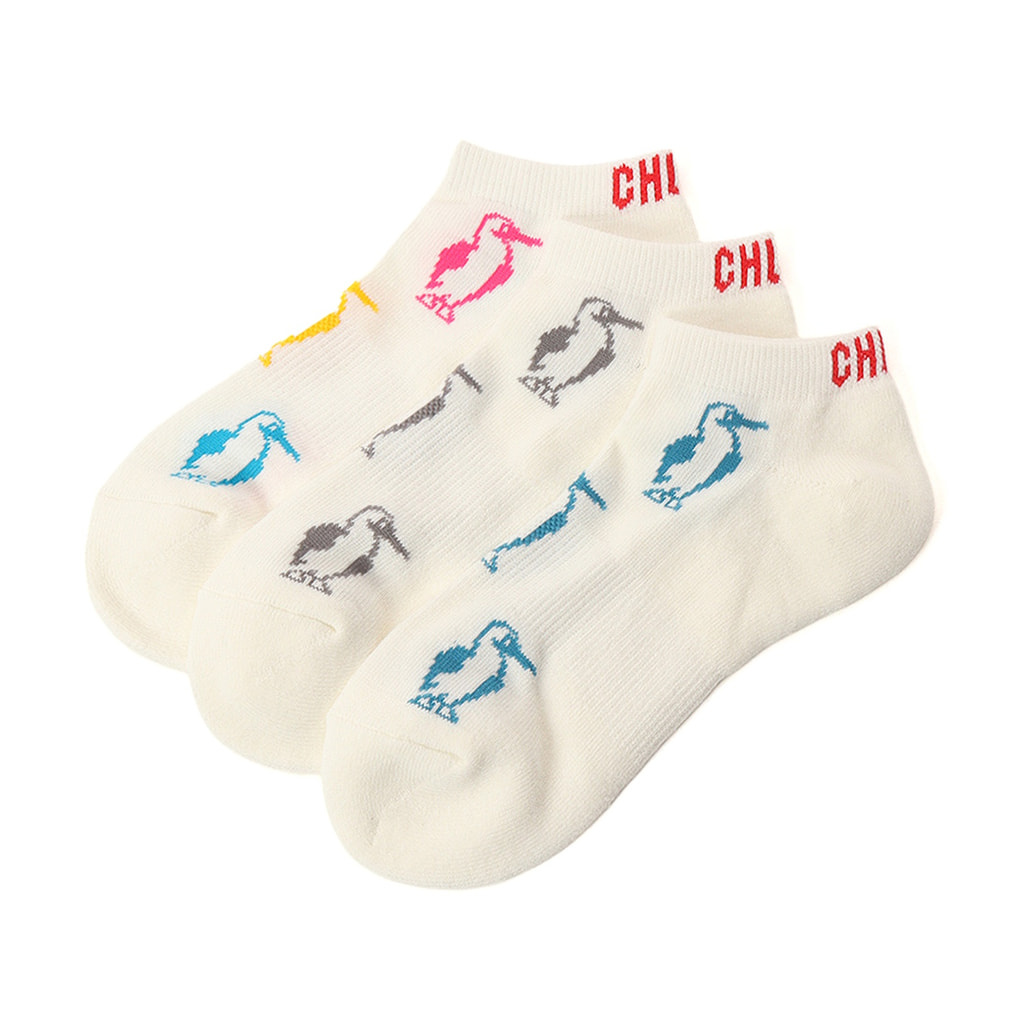 3P Booby Ankle Socks(ホワイト-M)