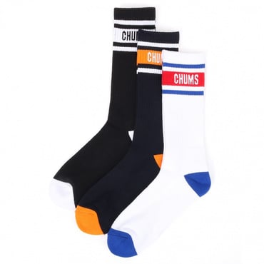 3P CHUMS Medium Socks 3Pチャムスミディアムソックス