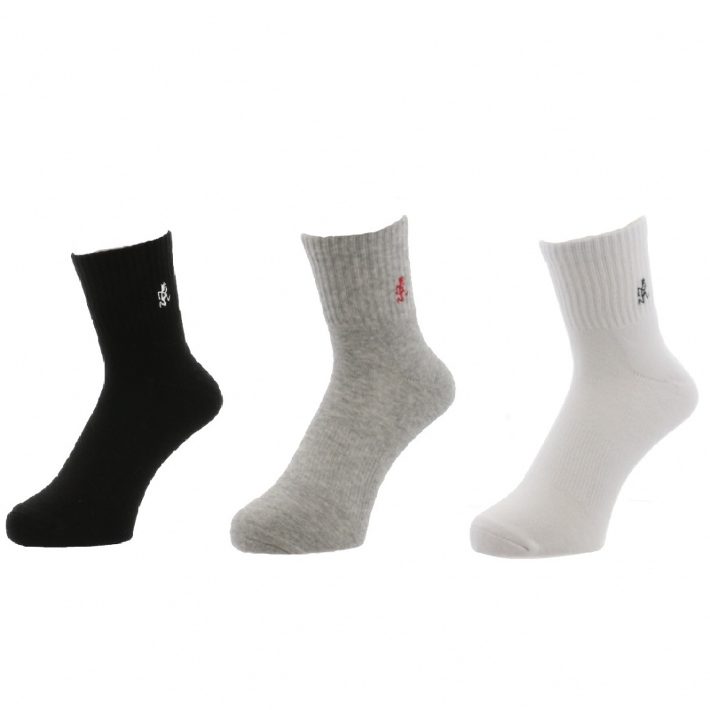 BASIC SHORT SOCKS(グレー-23-25cm)