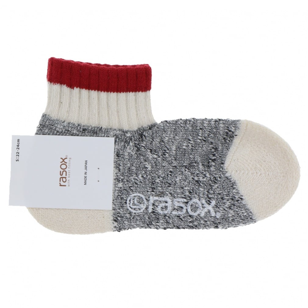 スラブ ライン・アンクル(レッド-S)