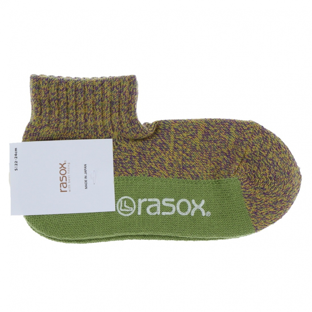 メランジカラー・アンクル(イエローグリーン-S)