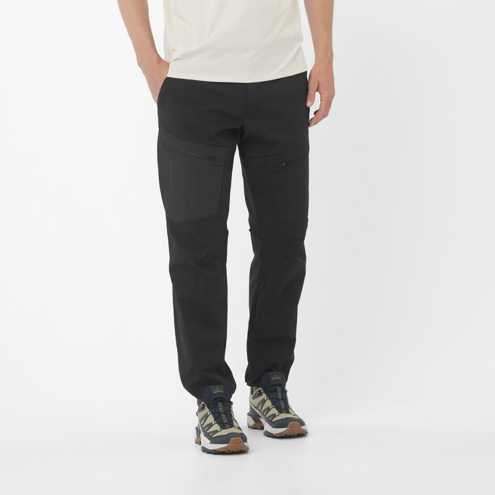 2025秋冬 サロモン メンズ トレッキング ロングパンツ アウターパス ユーティリティ パンツ OUTERPATH UTILITY PANTS M LC2212200 : ブラック SALOMON
