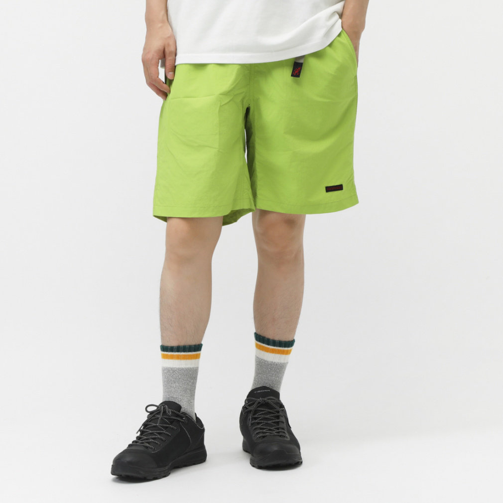 グラミッチ　ショートパンツ/イエローグリーン グラミチ メンズ アウトドア ハーフパンツ NYLON PACKABLE G-SHORT