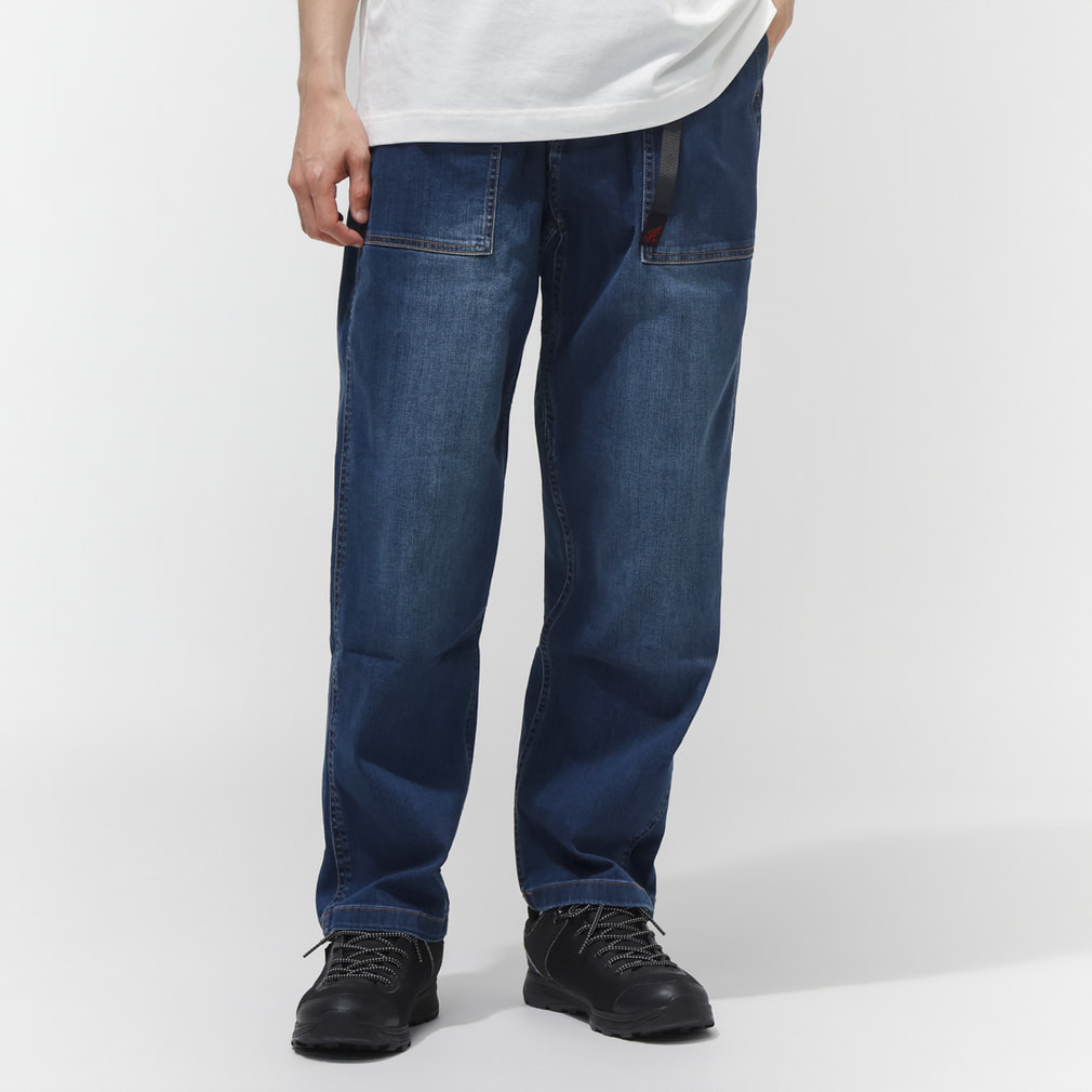 グラミチ メンズ アウトドアカジュアル ロングパンツ STRECH DENIM