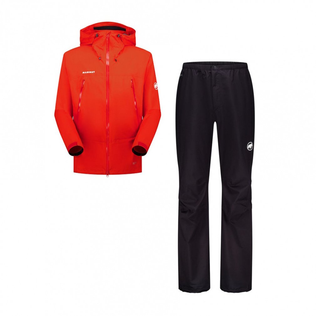 マサオライトレインスーツ AF メン(レッド×ブラック-M)