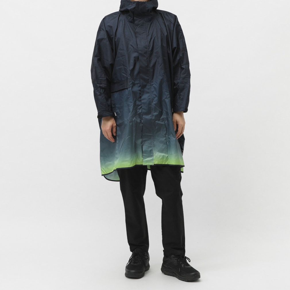 KiU STANDARD RAIN PONCHO(ネイビー×イエロー-F)