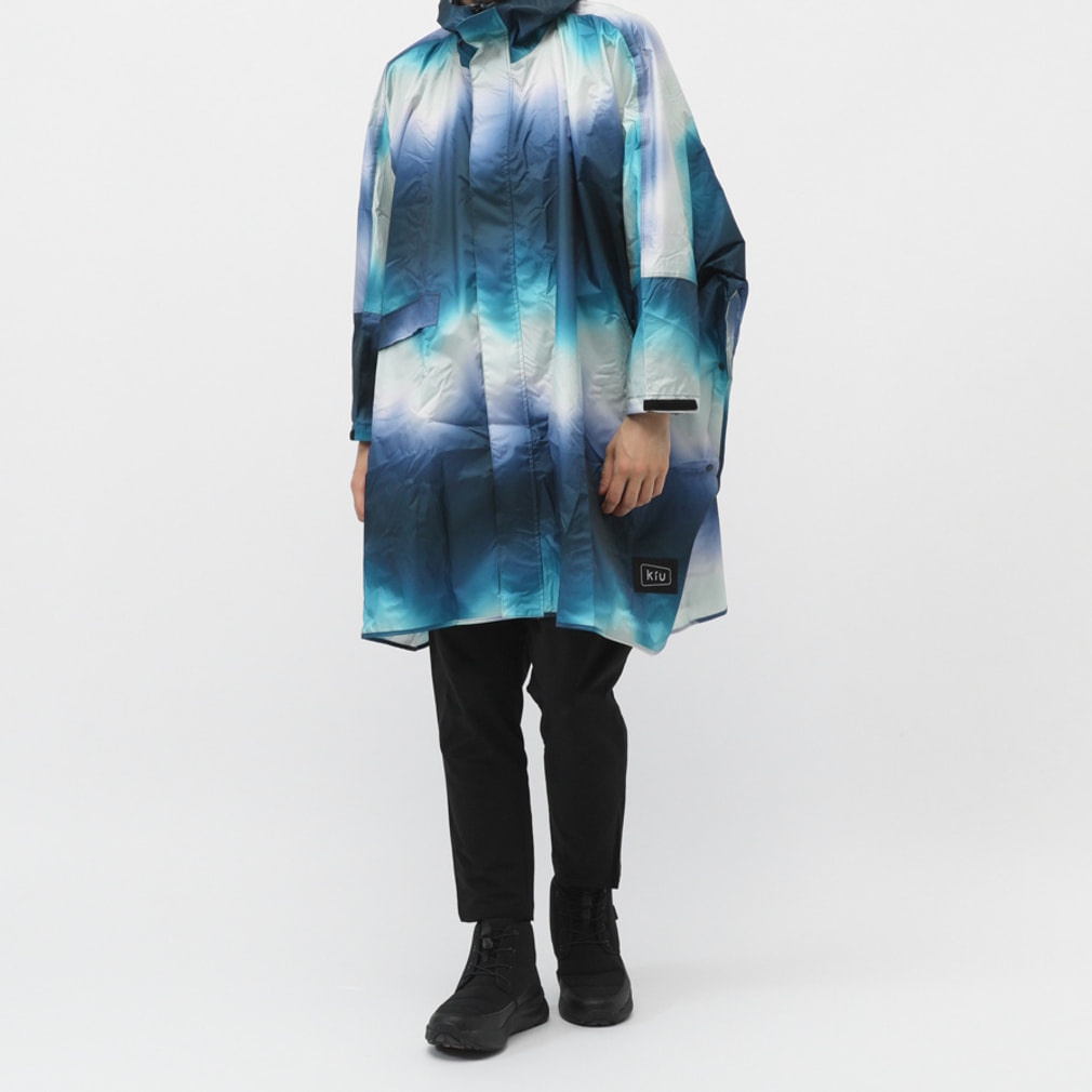 KiU STANDARD RAIN PONCHO(ネイビー×サンド-F)