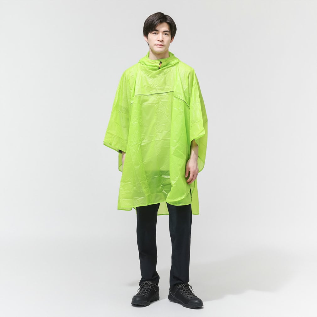 LIGHTWEIGHT COMPACT PONCHO(イエロー-F)