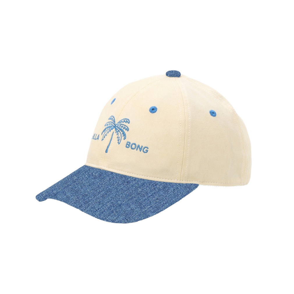 TWOTONE CAP(アイボリー×ブルー-FREE)