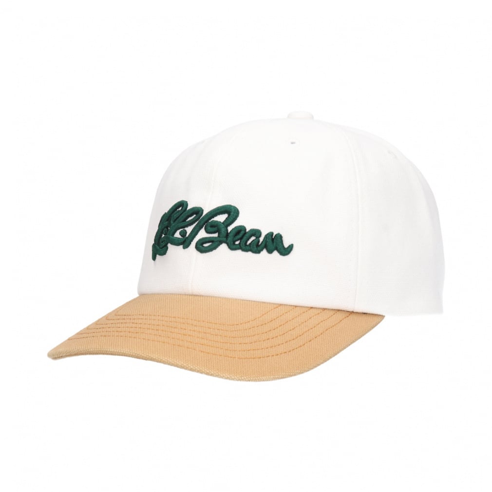 エルエルビーン キャンバスコットンキャップ LB CANVAS WASHED CAP(ホワイト×ベージュ-58)