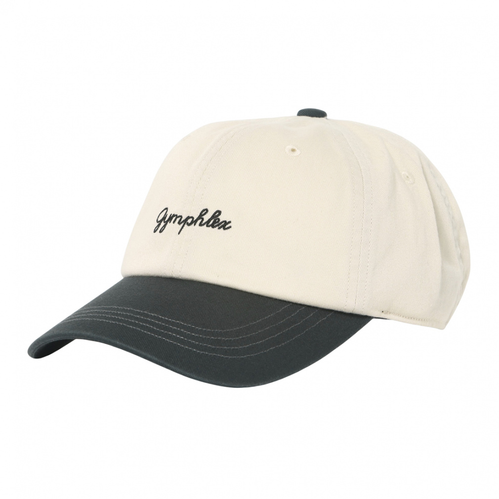 2トーンコパネルコットンキャップ(アイボリー×ブラック-FREE)