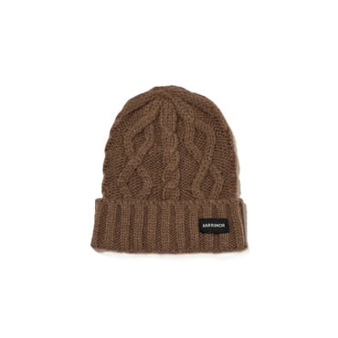 wool-mix code knit cap