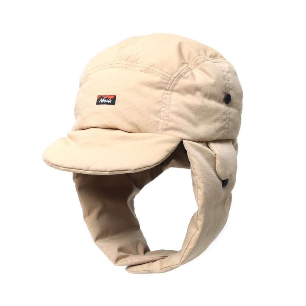 ナンガ HINOC RIPSTOP DOWN EAR FLAP CAP BEG FREE NA2441-3B101-A N0002981 NANGA [キャップ] ナンガ アウトドアカジュアル キャップ HINOC RIPSTOP DOWN EAR FLAP
