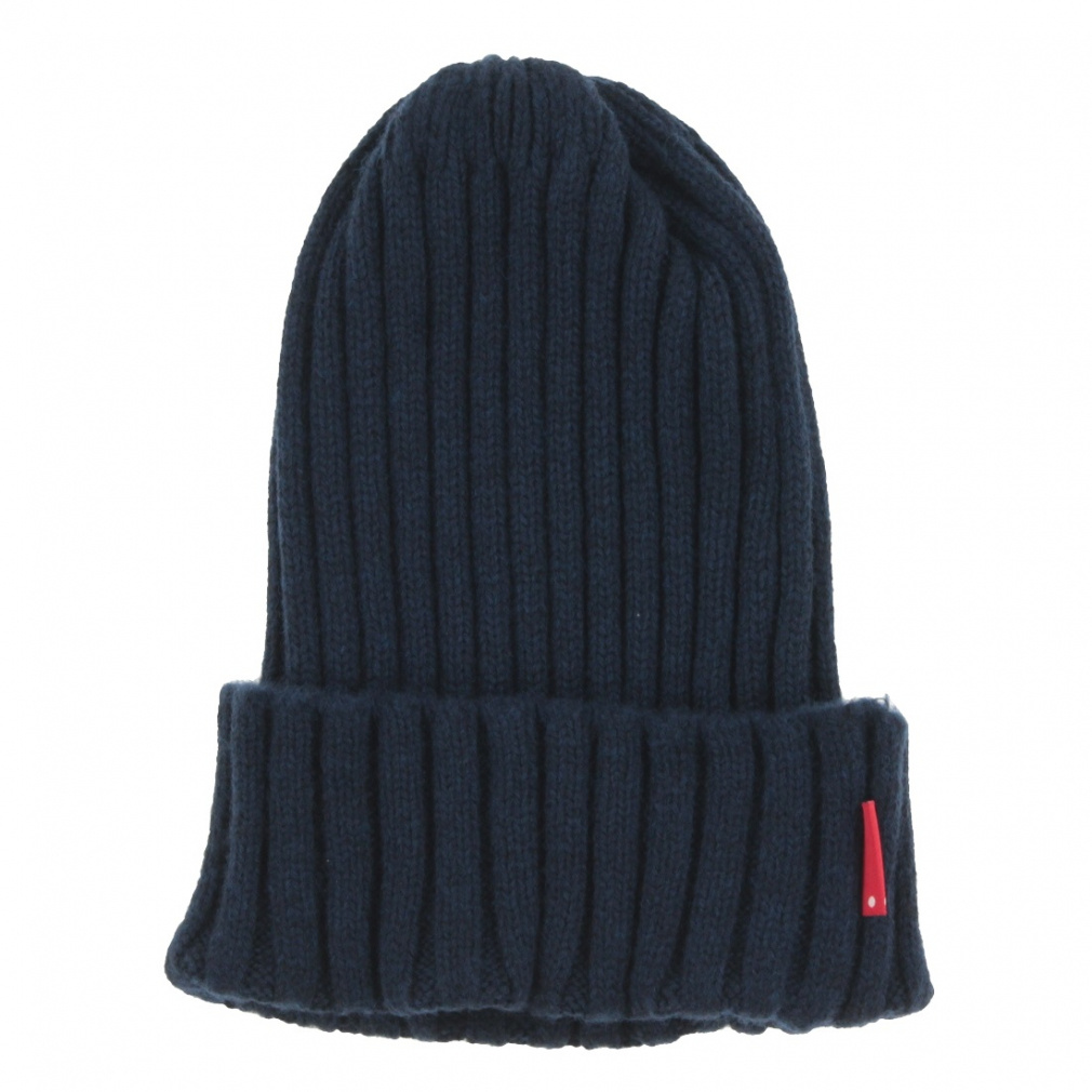 100 WOOL MINI RIB WATCH(ネイビー-FREE)