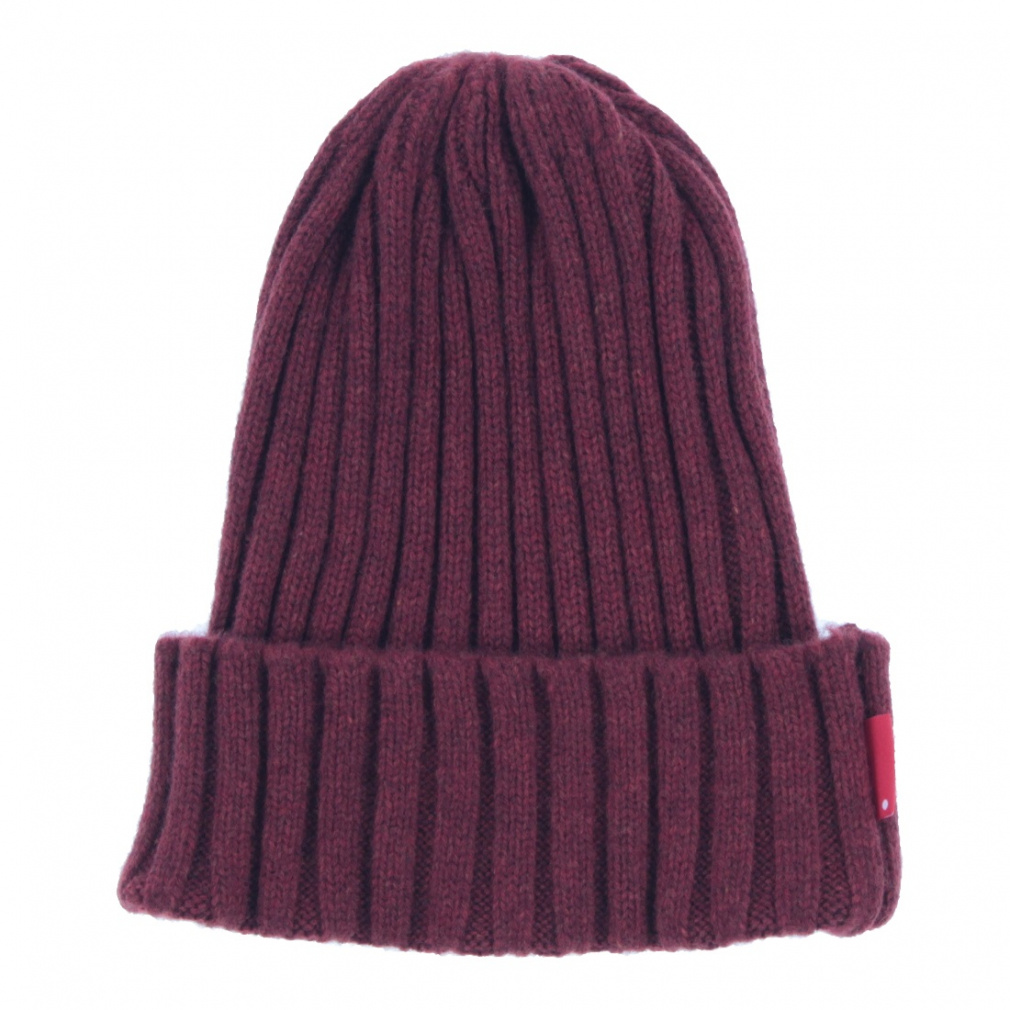 100 WOOL MINI RIB WATCH(ワイン-FREE)