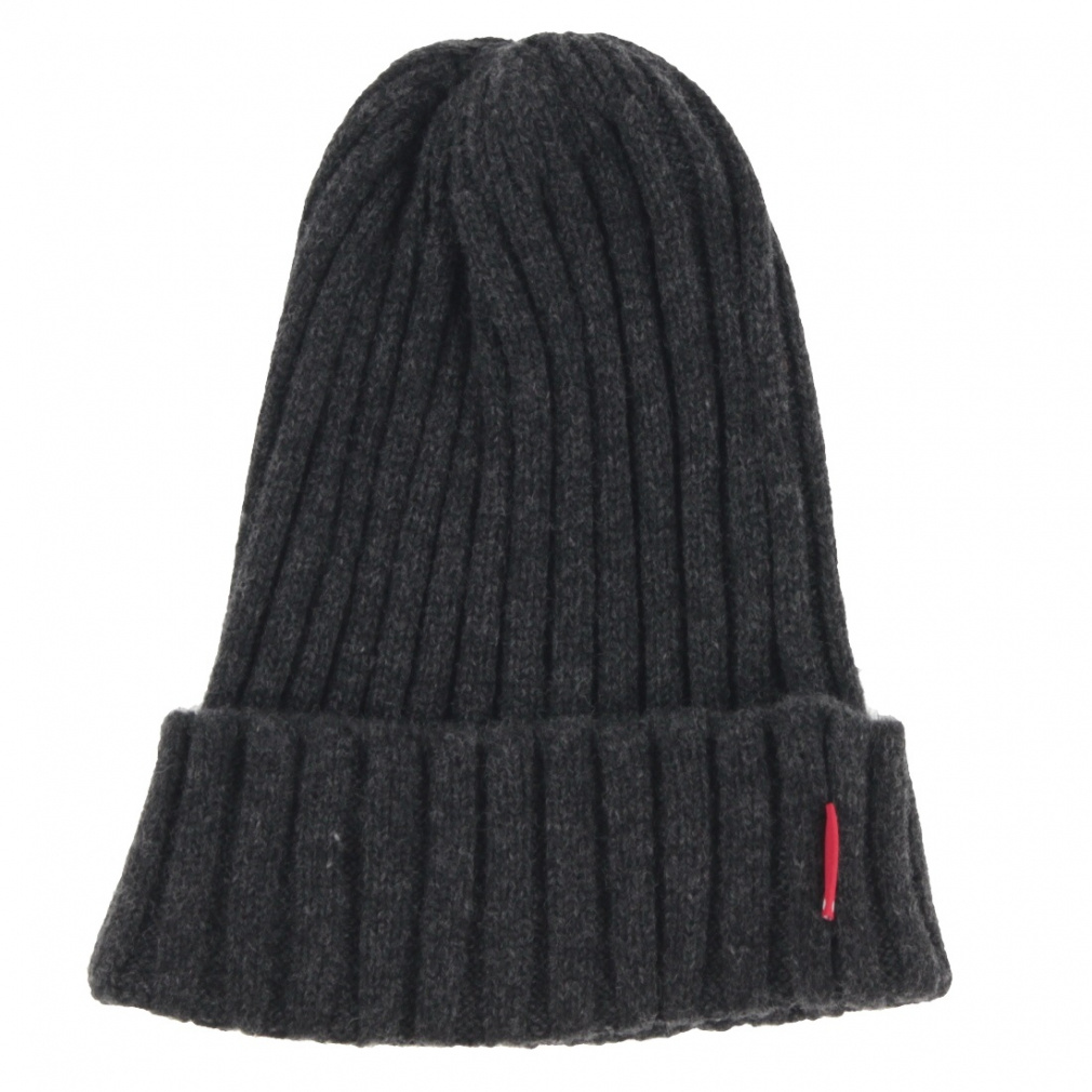 100 WOOL MINI RIB WATCH(ブラック-FREE)