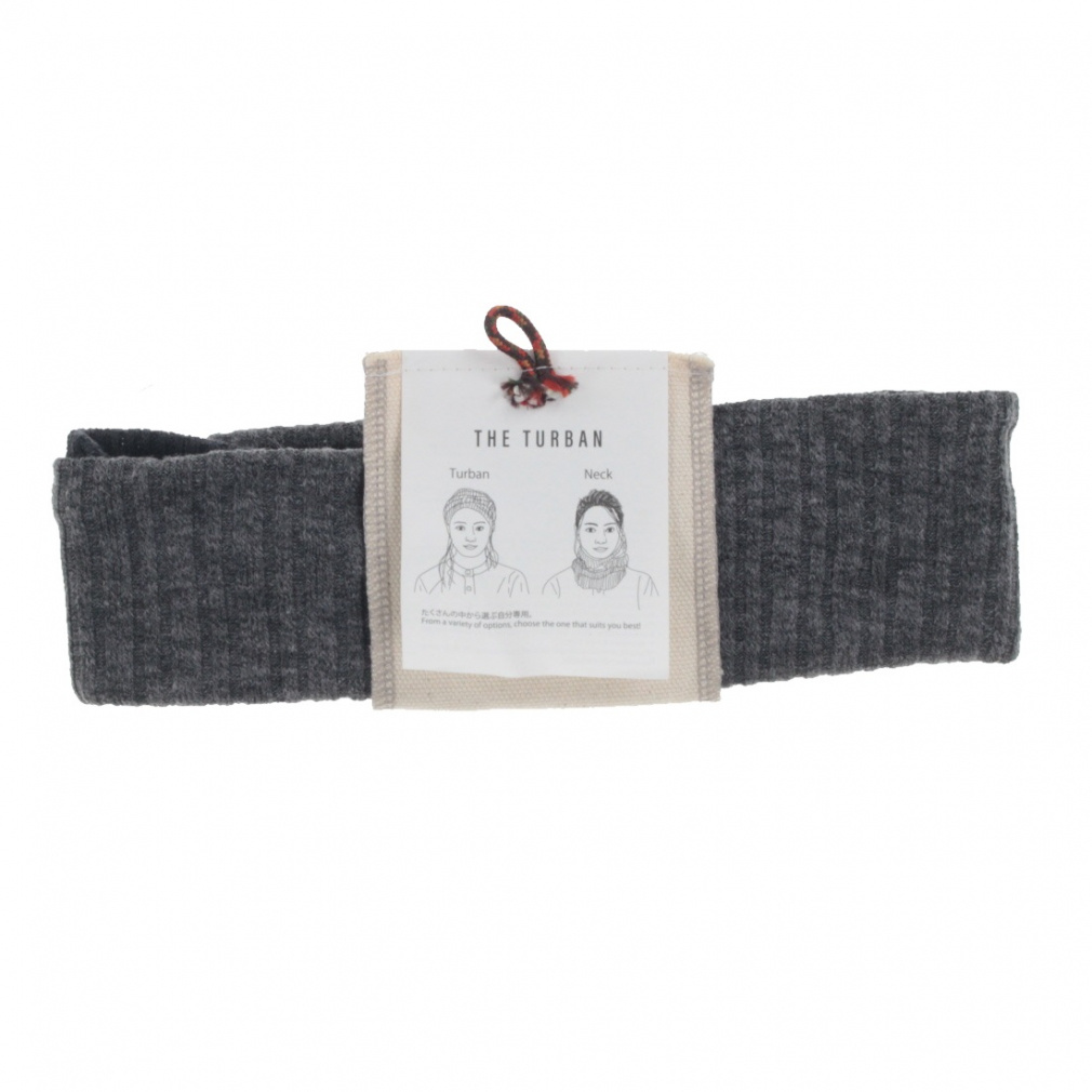 ターバン(チャコールグレー×チャコールグレー-FREE)