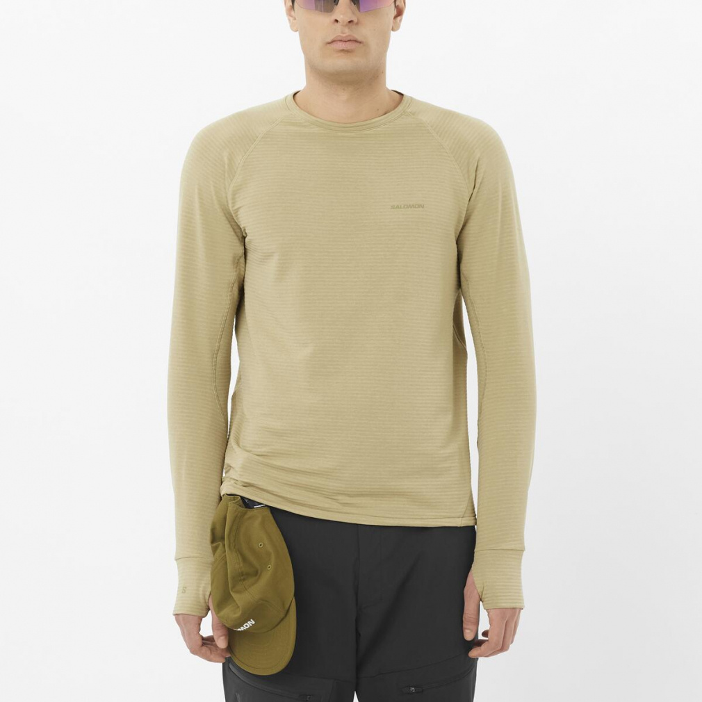 2025秋冬 サロモン メンズ トレッキング 長袖Tシャツ エッセンシャル