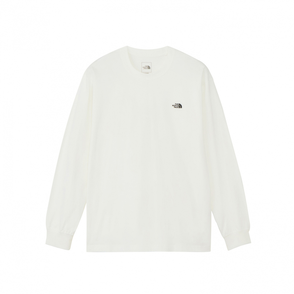 L/S FD Nuptse Cotton Tee ロングスリーブフラッシュドライヌプシコットンティー(オフホワイト-XS)