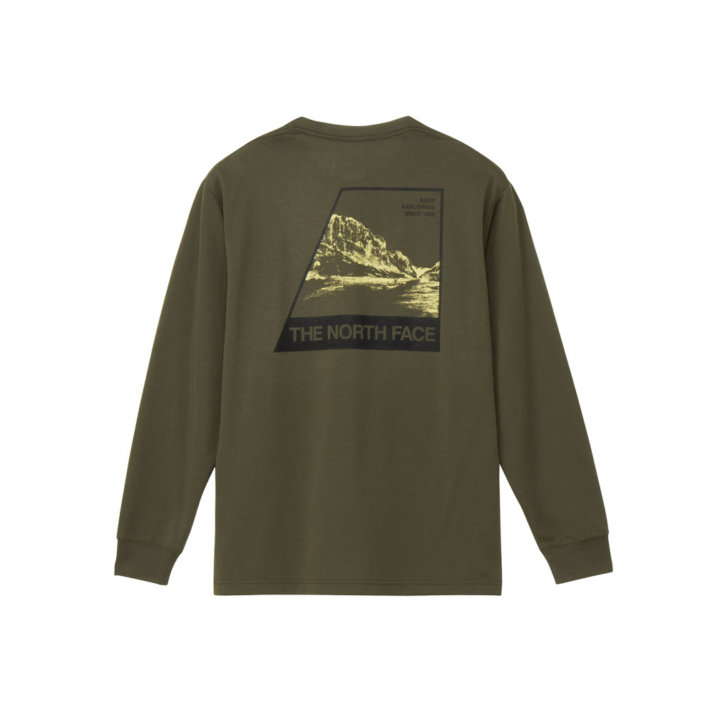 L/S TNF Bug Free Tee ロングスリーブTNFバグフリーティー(グレッシュグリン-M　メンズ)