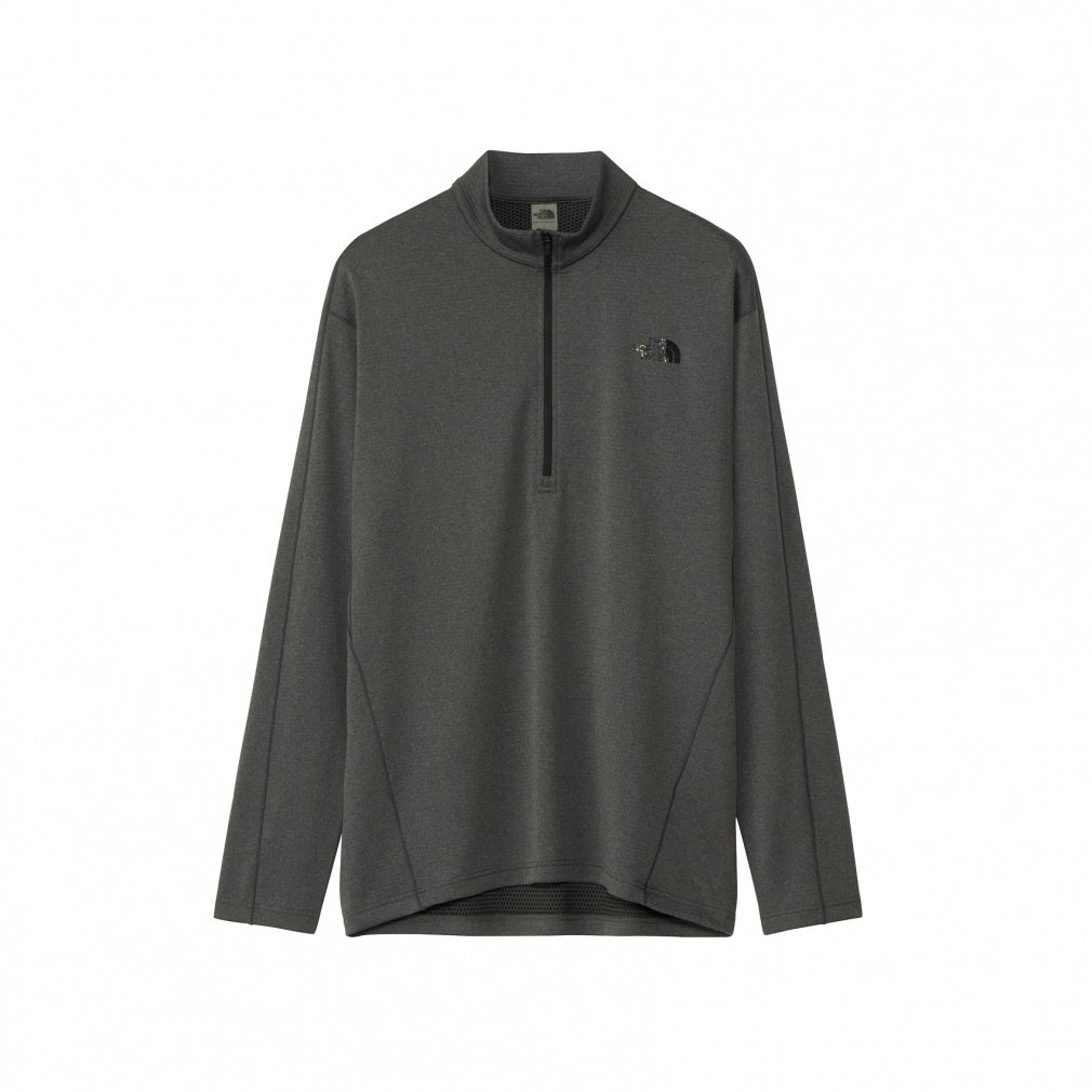 2025秋冬 ザ・ノース・フェイス メンズ トレッキング 長袖Tシャツ ロングスリーブキューディーミッドジップアップ NT62515 THE NORTH FACE