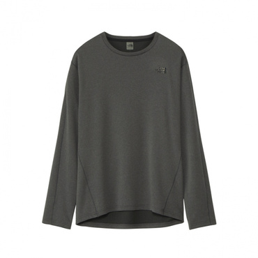 L/S FlashDry Crew ロングスリーブフラッシュドライクルー(チャコールグレー-S)