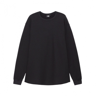 L/S Warm Waffle Crew ロングスリーブウォームワッフルクルー(ブラック-XL)
