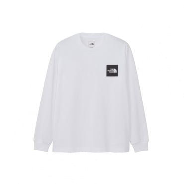 L/S Square Logo Tee ロングスリーブスクエアロゴティー(ホワイト-M)