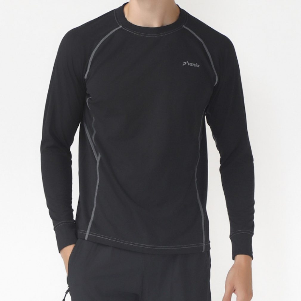 長袖Tシャツ(ブラック-S)