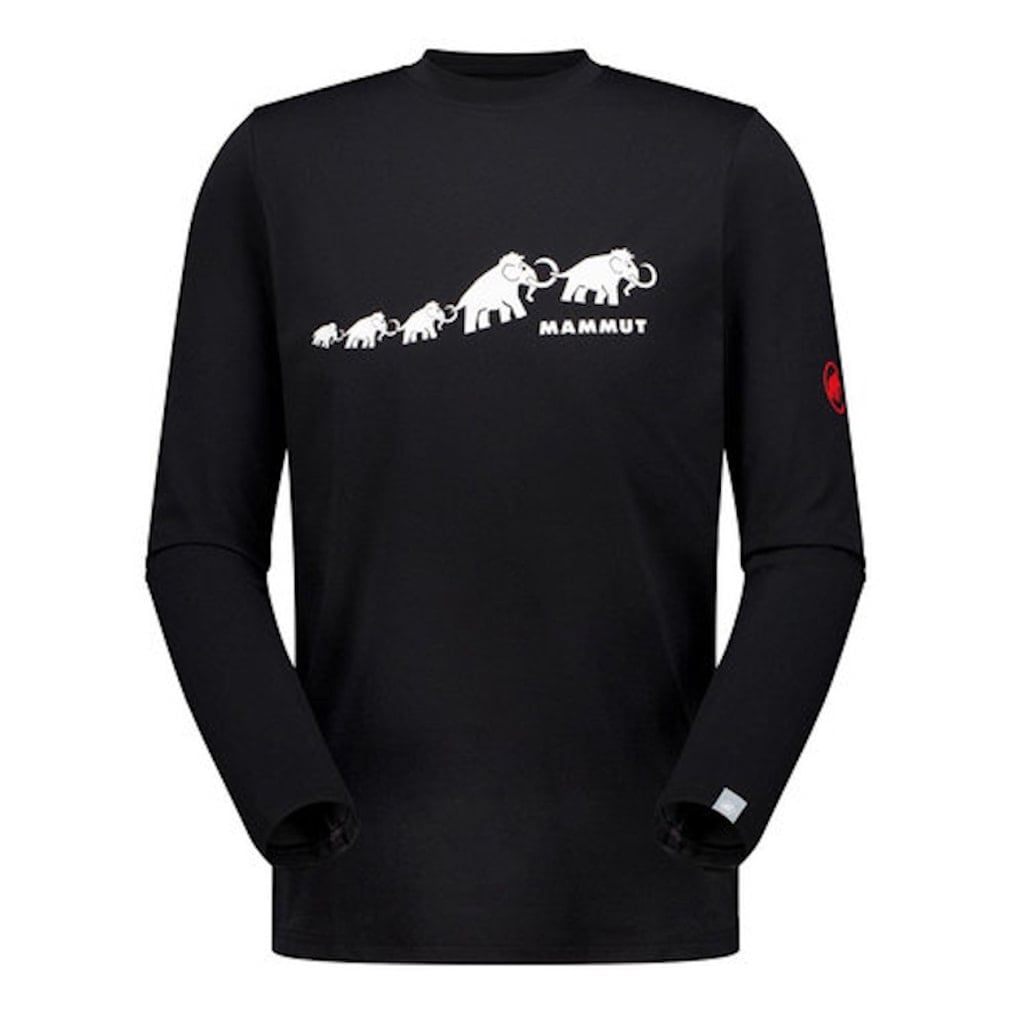 マムート メンズ トレッキング 長袖Tシャツ キューディー ロゴ