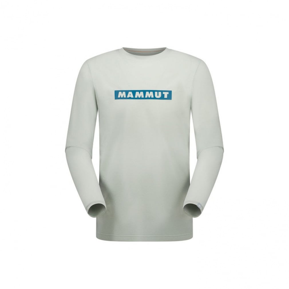 キューディー ロゴ プリント ロングスリーブ Tシャツ アジアンフィット メン(ミスト-M)