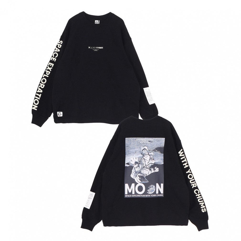 チャムス（CHUMS）/長袖Tシャツ（ロンT） Space Booby on the Moon Brushed L／S T− 2025秋冬 チャムス メンズ アウトドアカジュアル 長袖Tシャツ Space