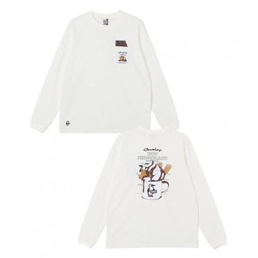 Hot Chocolate Pocket Brushed L/S T-Shirt(ホワイト-XL)