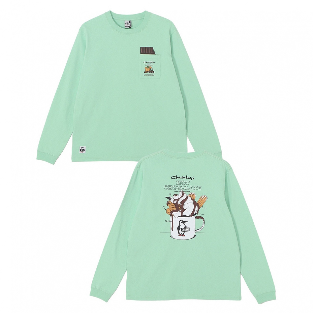 Hot Chocolate Pocket Brushed L/S T-Shirt