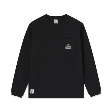 Booby Face Pocket Brushed L/S T-Shirt