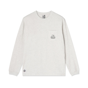 Booby Face Pocket Brushed L/S T-Shirt