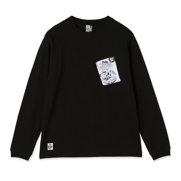 CHUMS Comics Pocket Brushed L/S T-Shirt