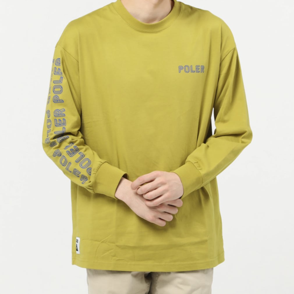 POLER RELAX FIT L/S TEE(マスタード-M)