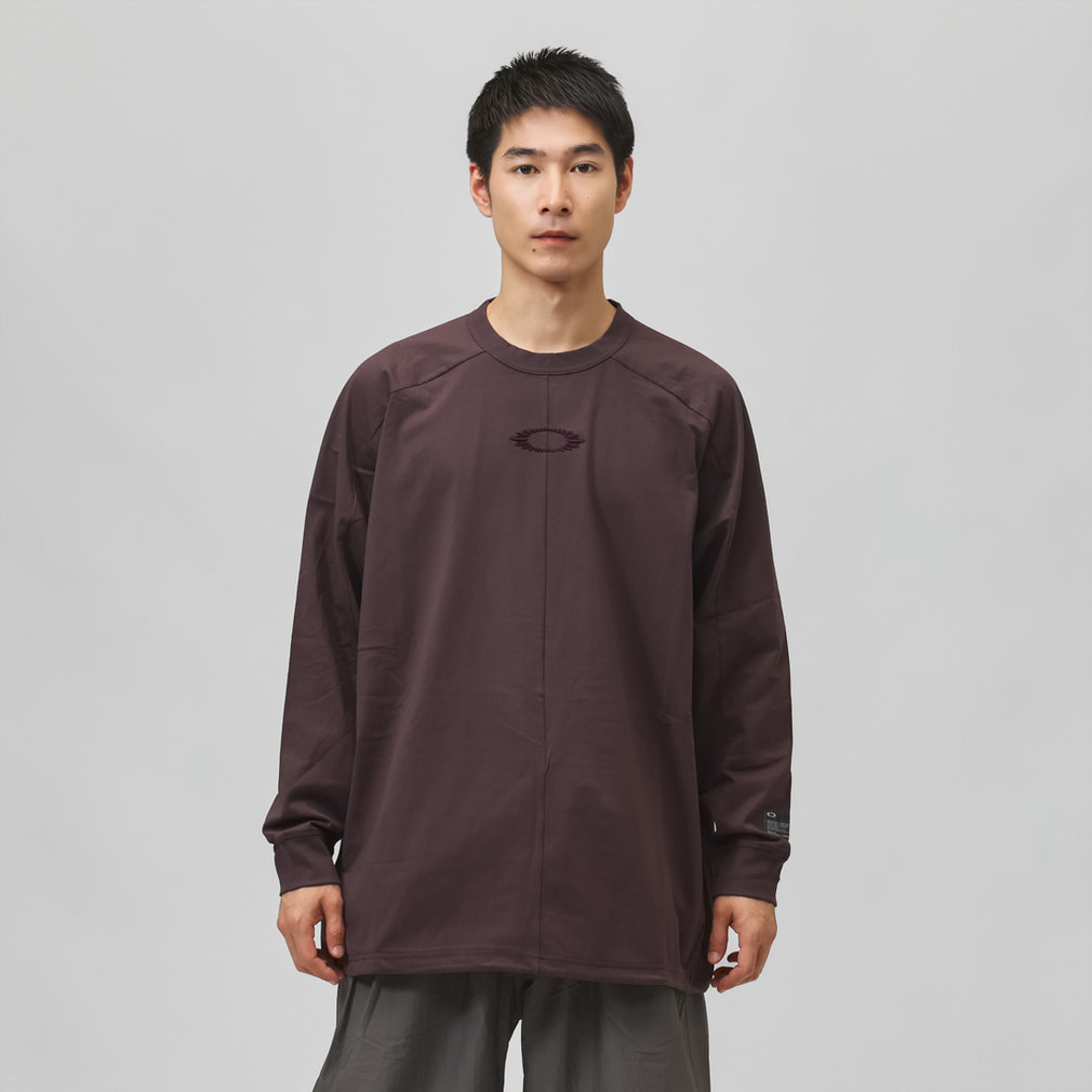 オークリー メンズ アウトドアカジュアル 長袖Tシャツ FGL STATIC LS