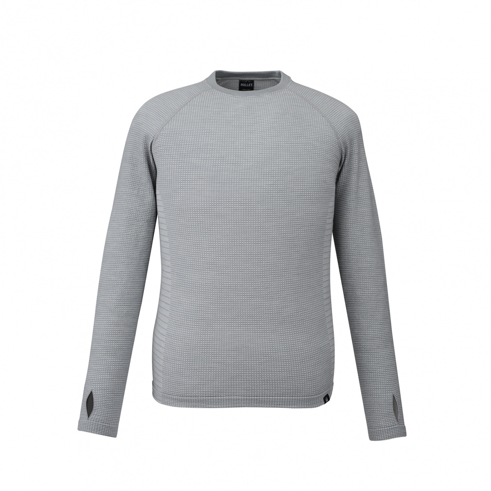 MILLET ミレー WAFFLE WOOL CRW M アウトドア スウェットトレーナー MIV01905-N0247 メンズ ミレー メンズ トレッキング 長袖Tシャツ WAFFLE WOOL CRW M MIV01905