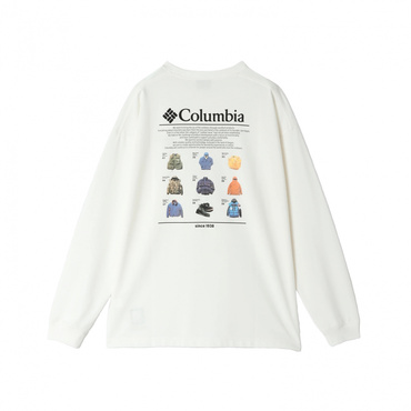 ロストブルックロングスリーブグラフィックTシャツ(オフホワイト-XS　メンズ)