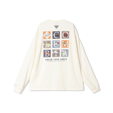 バーンノベルグラフィックロングスリーブTシャツ